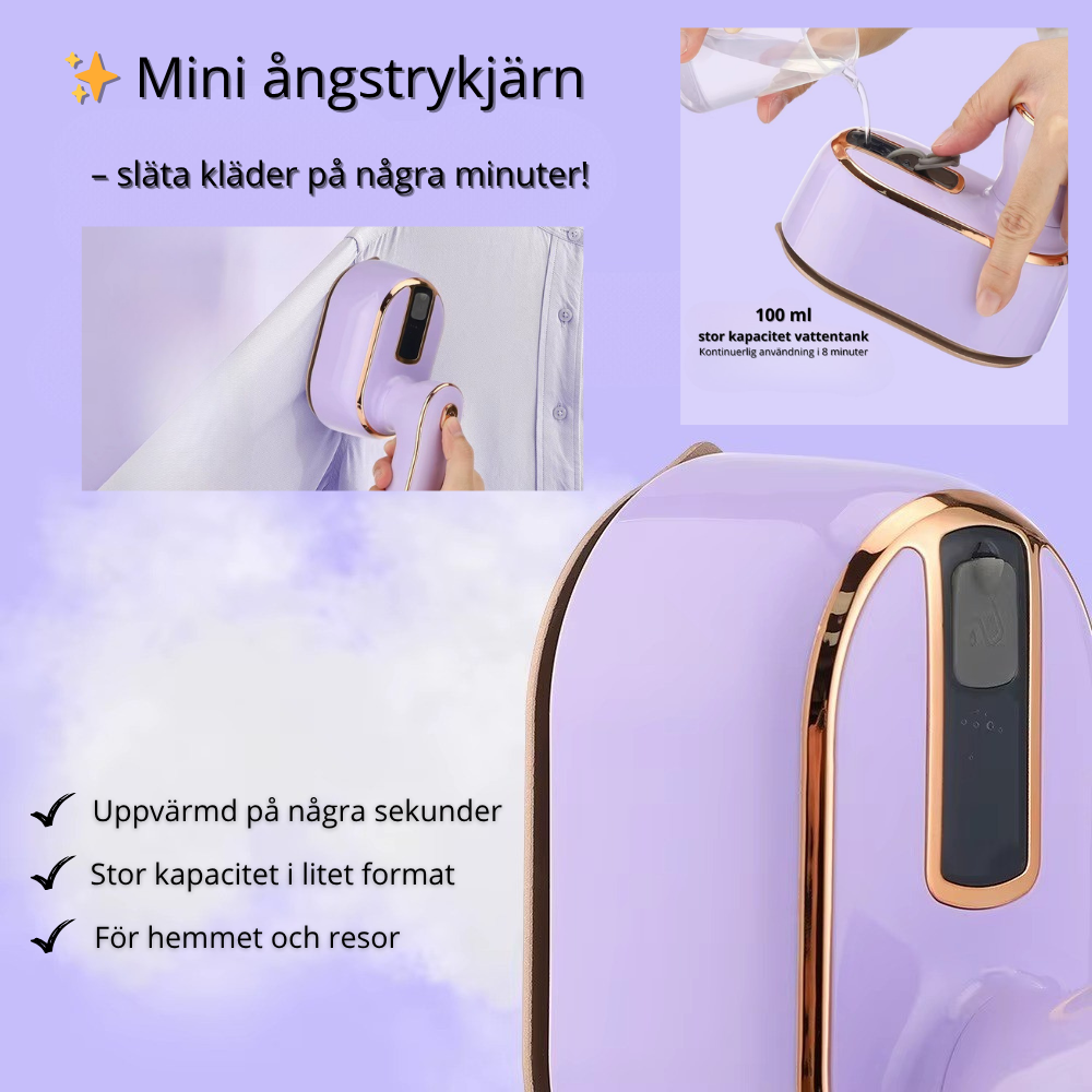 Mini ångstrykjärn  – smidig och effektiv
