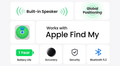 Smart Bluetooth Tracker – Hitta Nycklar, Väskor & Bagage med Apple Hitta