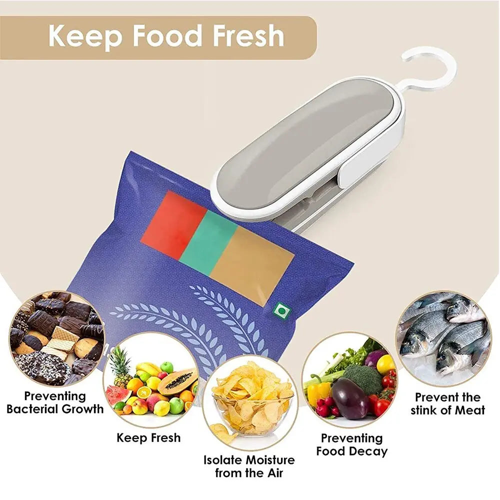 Mini Food Sealer Handheld Heat Vacuum Sealer Hemviro