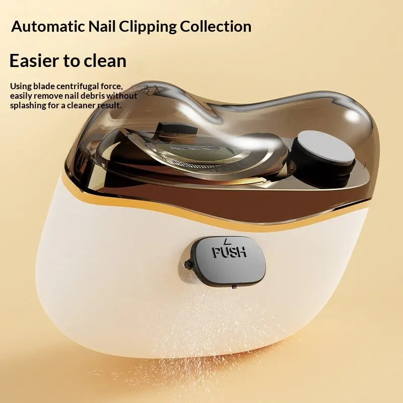 Quiet Portable Electric Nail Clipper - Cordless Rechargeable Nail Trimmer for Home Use, Safe No-Pinch Design for Fingernails and Toenails Hemviro