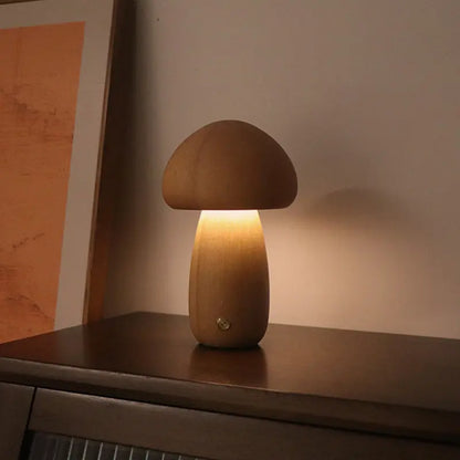 Träsvampslampa LED – Touchstyrd Nattlampa i Nordisk Design Hemviro