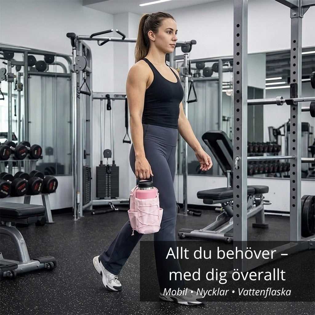 Magnetisk Gymväska för Vattenflaska – Slipp Smutsiga Gymgolv