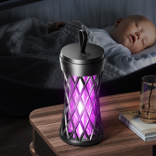 MosquitoGuard™ – Uppladdningsbar Mygglampa med Elektrisk Insektsfälla