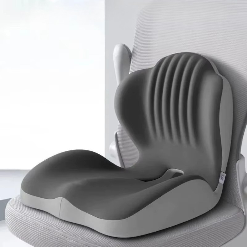 Ergonomisk Sittkudde med Ryggstöd – Memory Foam för Bättre Hållning