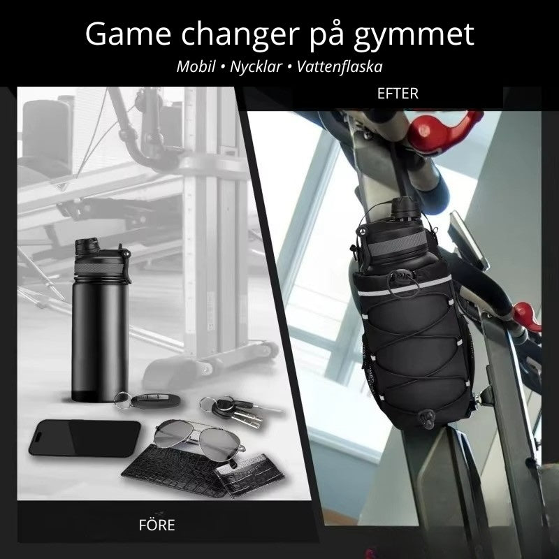 Magnetisk Gymväska för Vattenflaska – Slipp Smutsiga Gymgolv