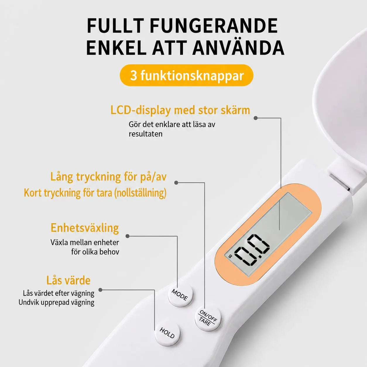 Digital Måttsked med Precision – Elektronisk Köksvåg Hemviro