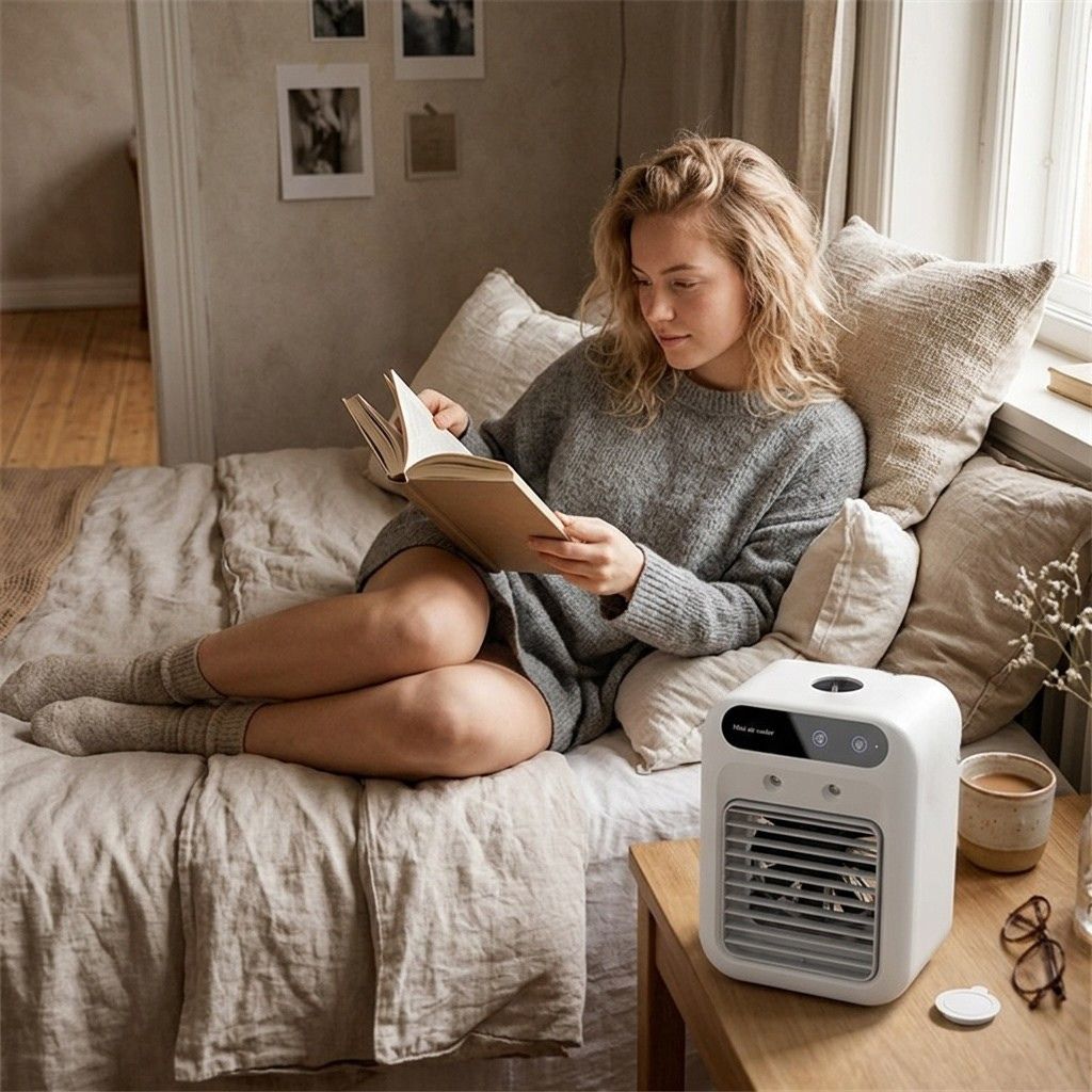 Mini Air Cooler™ – Portabel luftkylare med vattenkylning för hem, kontor & bil