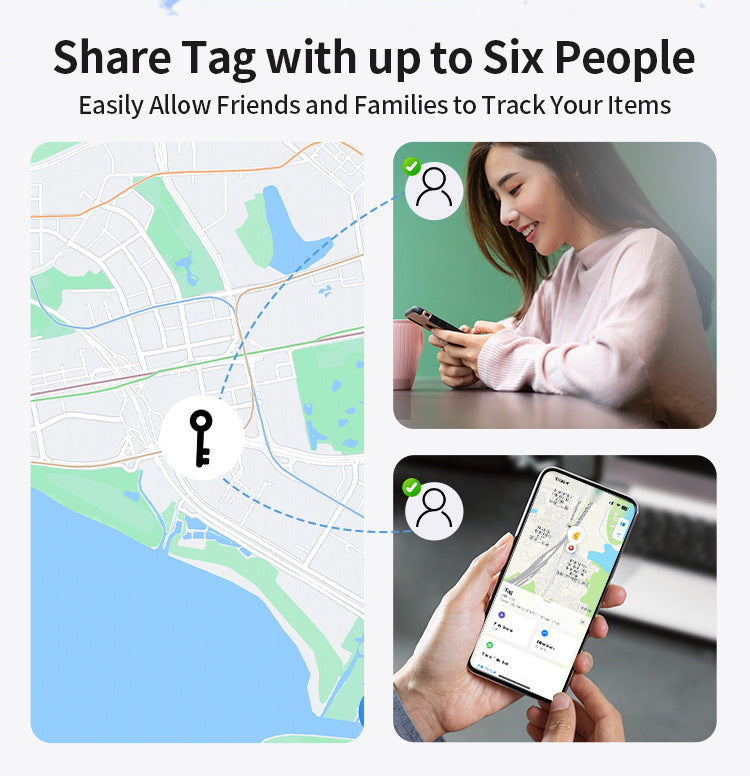 Smart Bluetooth Tracker – Hitta Nycklar, Väskor & Bagage med Apple Hitta