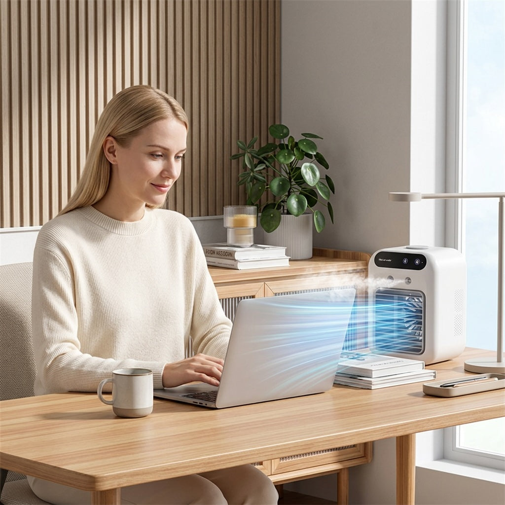Mini Air Cooler™ – Portabel luftkylare med vattenkylning för hem, kontor & bil